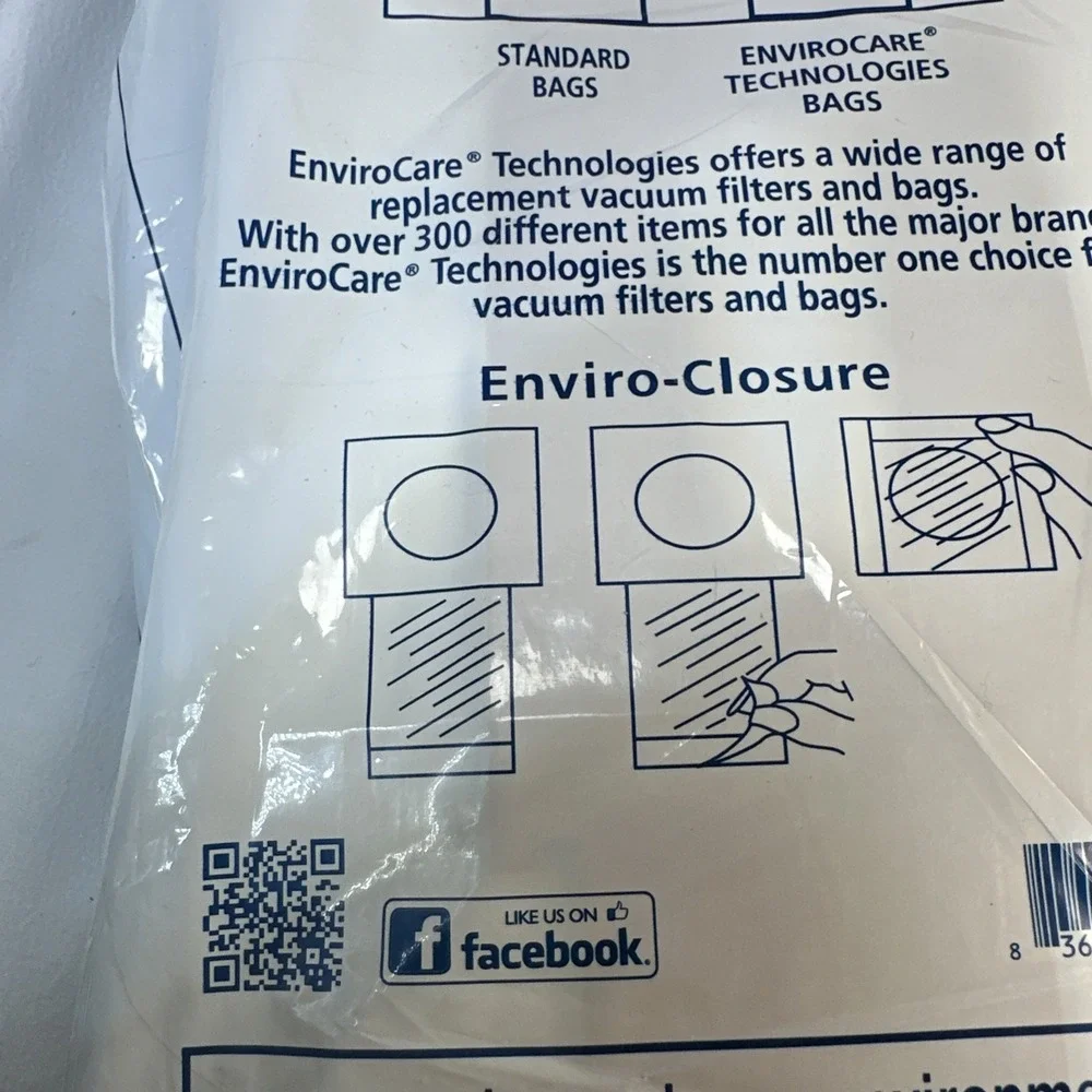 ENVIROCARE TECHNOLOGIES ORECK TYPE CC 11 Total VACUUM BAGS MICRO FILTRATION